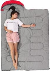 EVOLITE - CAMPER PRO SQ BİRLEŞTİRİLEBİLİR 2 KİŞİLİK UYKU TULUMU 0 C - KIRMIZI