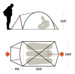 FERRINO - ATACAMA 3 KİŞİLİK ÇADIR (3 MEVSİM)