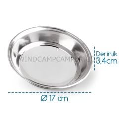 DÖRT KİŞİLİK KAMP ÇUKUR TABAK 17 CM (4 ADET)