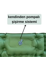 ŞİŞME YATAK ÇİFT KİŞİLİK - KENDİNDEN POMPALI - YEŞİL