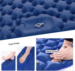 ŞİŞME YATAK ÇİFT KİŞİLİK - KENDİNDEN POMPALI - GRİ