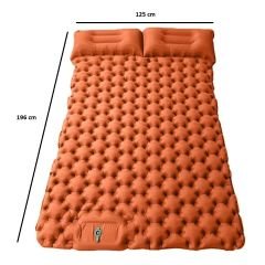 ŞİŞME YATAK ÇİFT KİŞİLİK - KENDİNDEN POMPALI - GRİ