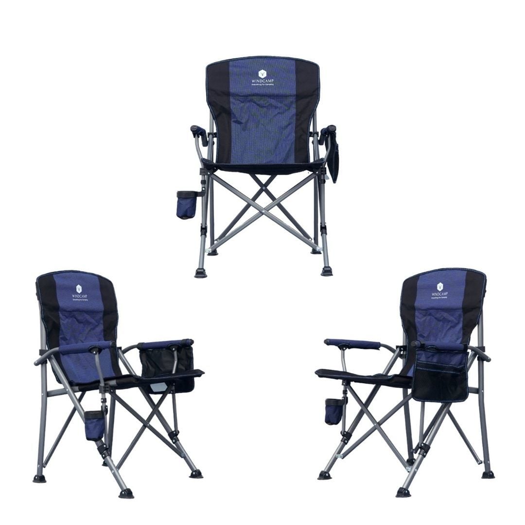 WINDCAMP LUX MAVİ 3'LÜ KAMP SANDALYESİ