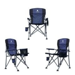 WINDCAMP LUX MAVİ 3'LÜ KAMP SANDALYESİ