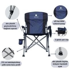WINDCAMP LUX MAVİ 3'LÜ KAMP SANDALYESİ