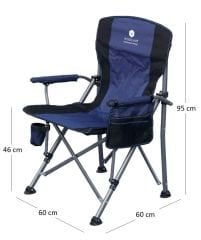 WINDCAMP LUX MAVİ 3'LÜ KAMP SANDALYESİ