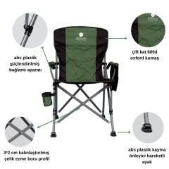 WINDCAMP LUX YEŞİL 3'LÜ KAMP SANDALYESİ
