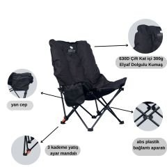 WINDCAMP BEL KORUNAKLI 4'LÜ KAMP SANDALYESİ