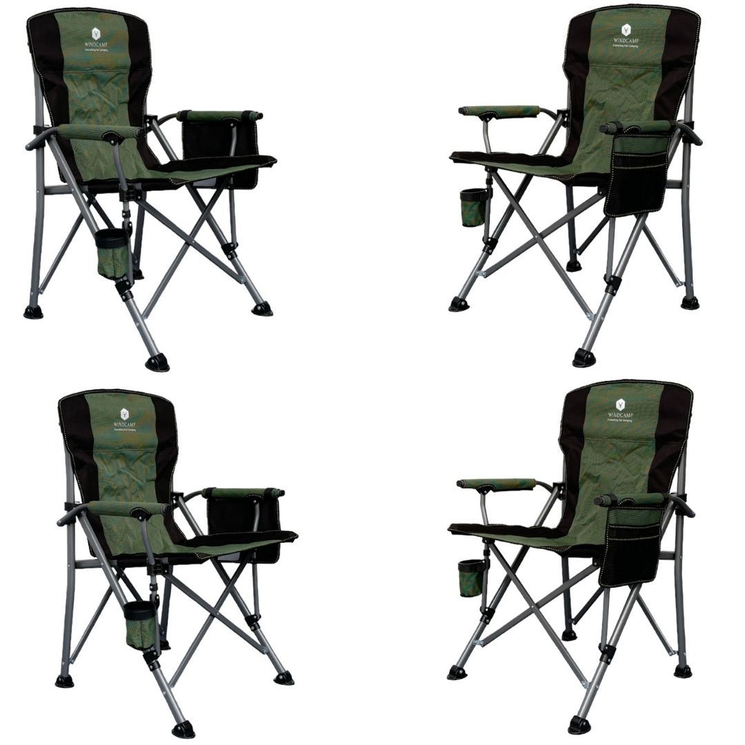 WINDCAMP LUX YEŞİL 4'LÜ KAMP SANDALYESİ