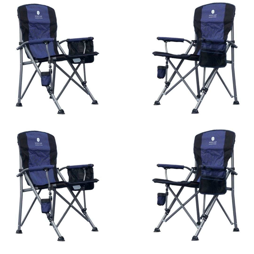 WINDCAMP LUX MAVİ 4'LÜ KAMP SANDALYESİ