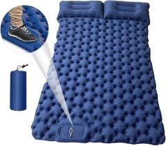 ŞİŞME YATAK ÇİFT KİŞİLİK - KENDİNDEN POMPALI - MAVİ