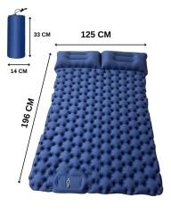 ŞİŞME YATAK ÇİFT KİŞİLİK - KENDİNDEN POMPALI - MAVİ