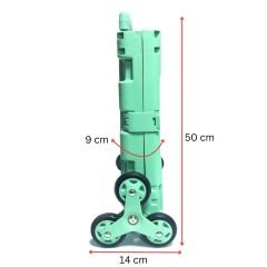 KATLANIR KAMP, PİKNİK VE PAZAR ARABASI - SEHPA (8 TEKERLİ) - XL - YEŞİL