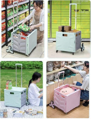 KATLANIR KAMP, PİKNİK VE PAZAR ARABASI - SEHPA (8 TEKERLİ) - XL - BEYAZ