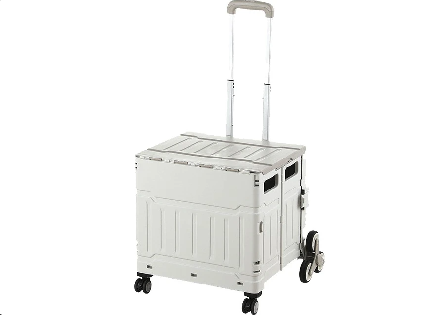 KATLANIR KAMP, PİKNİK VE PAZAR ARABASI - SEHPA (8 TEKERLİ) - XL - BEYAZ