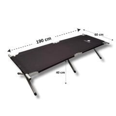 KATLANIR KAMP YATAĞI KAMPET - SİYAH