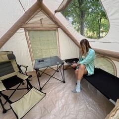 ŞİŞME ÇADIR 6 KİŞİLİK - BEJ (4 MEVSİM)