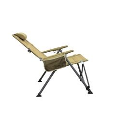 KATLANIR KAMP SANDALYESİ PREMIUM - SIRT AYARLANABİLİR - BEJ